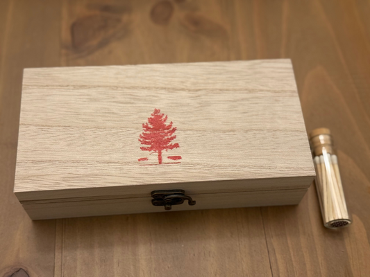 Decorative Box Fire Starter Kit (all natural components) with Matches