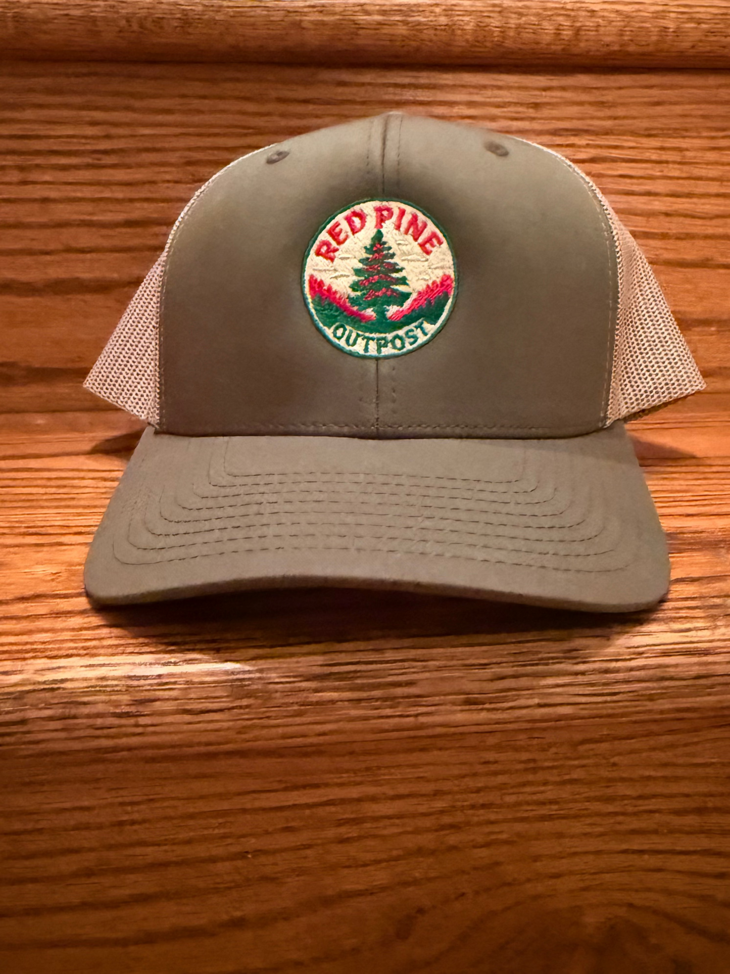 Smoke Chaser Retro Trucker hat with Red Pine Logo