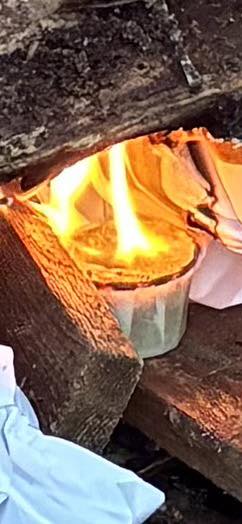 Burns for 15 mins